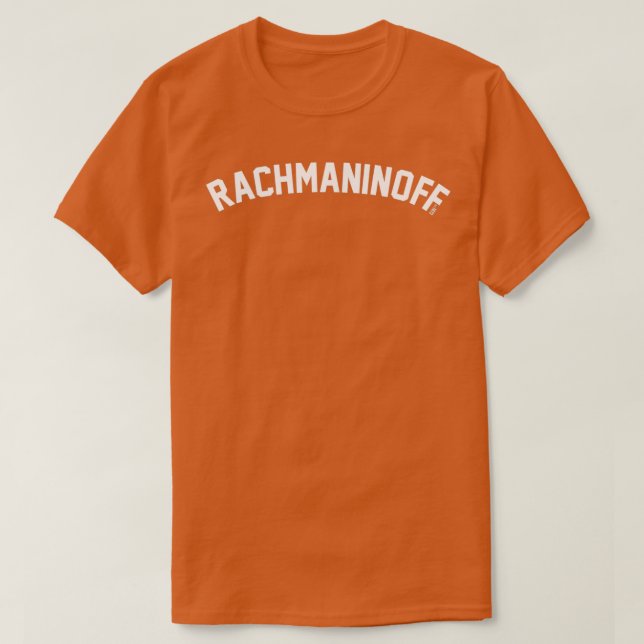 CAMISETA RACHMANINOFF EST (Diseño del anverso)