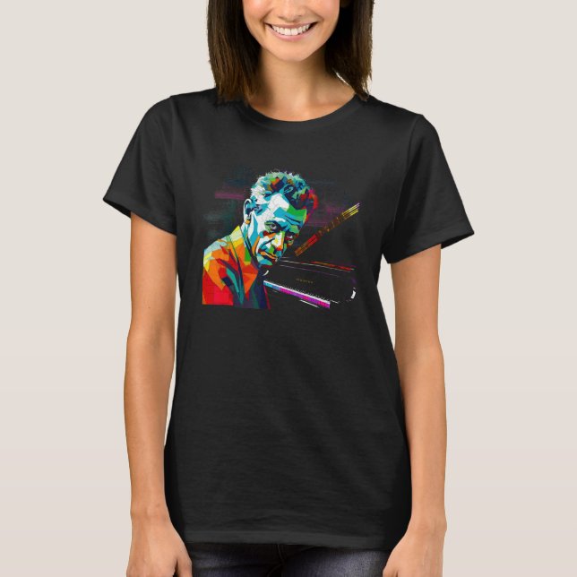 Camiseta Rachmaninoff Music Piano (Anverso)