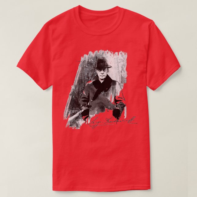 Camiseta Rachmaninoff Sergei  (Diseño del anverso)
