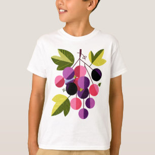 Camiseta Racimo de Uvas – Ilustración Divertida de Frutas p