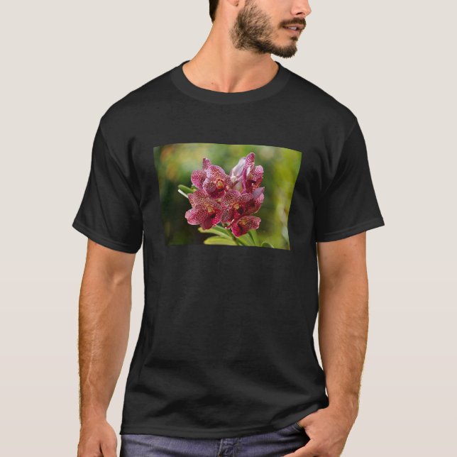 Camiseta Racimo tropical de la orquídea de Vanda (Anverso)