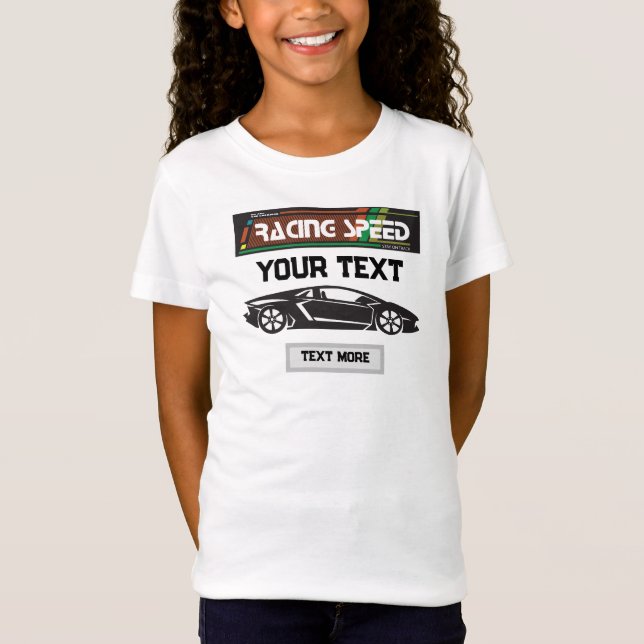 Camiseta Racing Speed Car Design – Fast Motorsport Performa (Anverso)