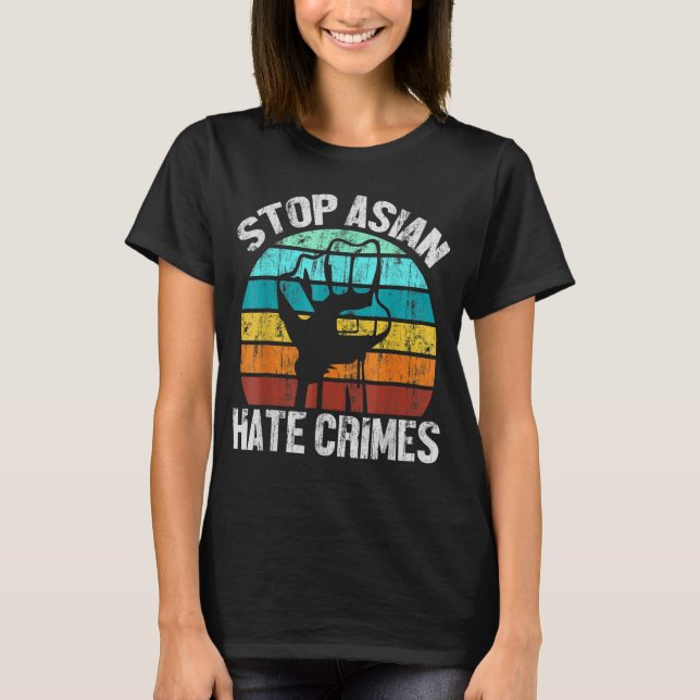 Camiseta Racismo antiasiático api estadounidense detienen o (Anverso)