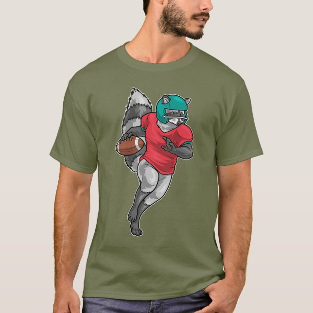 Camiseta Racoon American Football Sports (Anverso)
