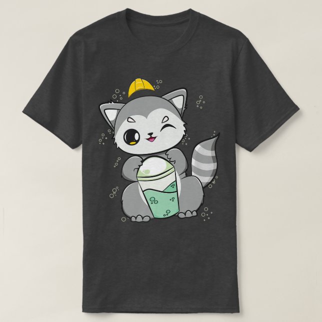 Camiseta Racoon Bebe Boba Para Trabajadores De Construcción (Diseño del anverso)