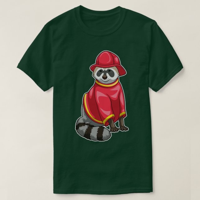 Camiseta Racoon Bomberos Bomberos (Diseño del anverso)