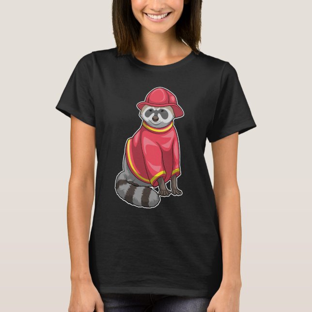 Camiseta Racoon Bomberos Bomberos (Anverso)