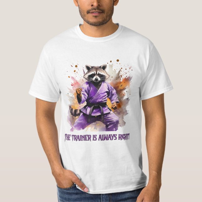 Camiseta Racoon-coach, deporte (Anverso)