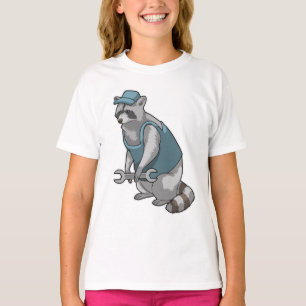 Camiseta Racoon como artesano con llave