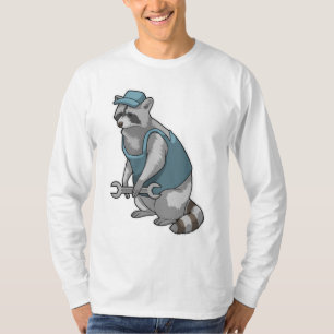 Camiseta Racoon como artesano con llave