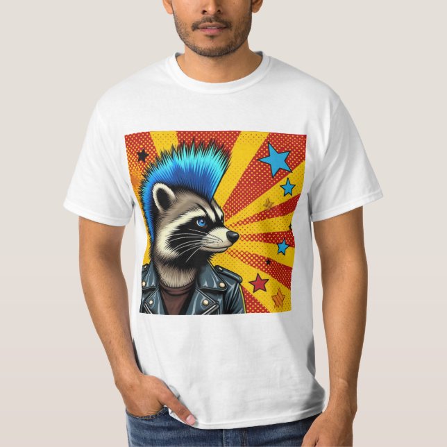 CAMISETA RACOÓN DE ROCA DE PUNK 2 (Anverso)