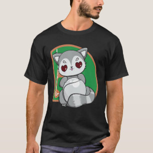 Camiseta Racoon Juega Béisbol Y Deportes De Equipo