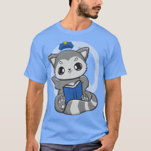 Camiseta Racoon Lee Un Libro Para Lover De Libros Y Deporte