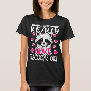 Camiseta Racoon Lover Funny Raccoon Gigantes Mujeres Chicas