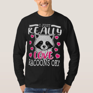 Camiseta Racoon Lover Funny Raccoon Gigantes Mujeres Chicas
