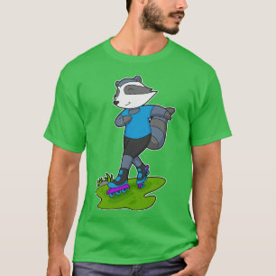 Camiseta Racoon patinaje sobre hielo