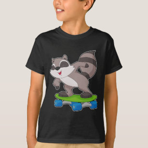 Camiseta Racoon Skateboard Sports