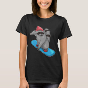 Camiseta Racoon Snowboard Deportes de invierno
