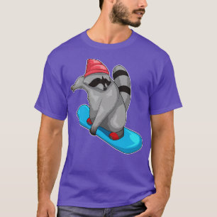 Camiseta Racoon Snowboard Deportes de invierno