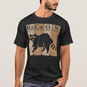 Camiseta Racoon Tabla Periódica Elementos Químicos Funny Ra