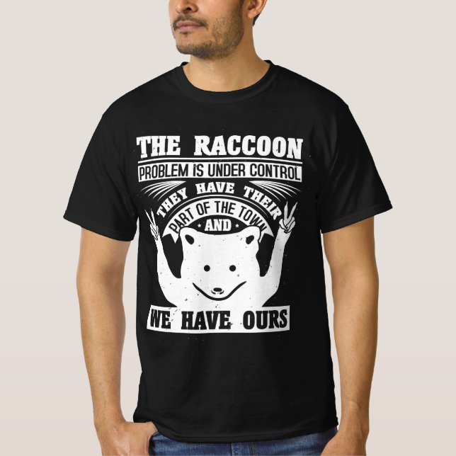 Camiseta Racoon trash trash panda thief cat street (Anverso)