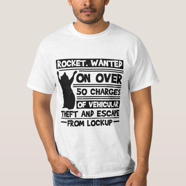 Camiseta Racoon trash trash panda thief cat street (Anverso)