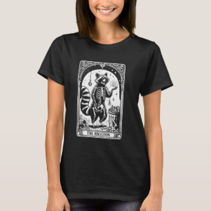 Camiseta Racoon Vintage Skeleton Tarot Card Trash Panda Ast