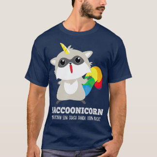 Camiseta Racoonicorn Funny Trash Panda Raccoon Unicorn