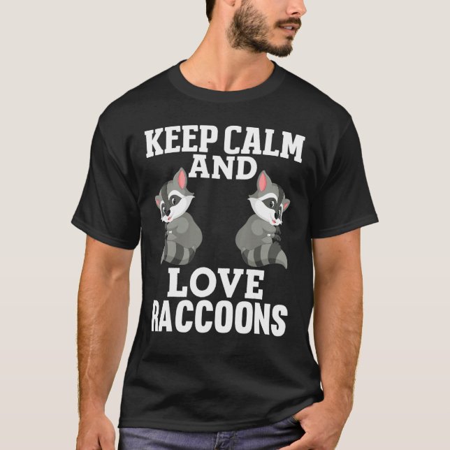Camiseta Racoons Raccoon Amantes de la calma Chicas mujeres (Anverso)
