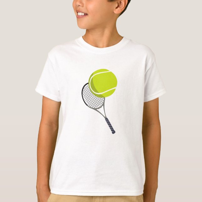 Camiseta Racquet de bolas de tenis y raquetas (Anverso)