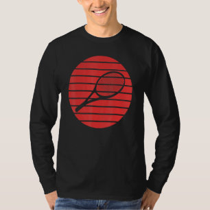 Camiseta Racquet De Tenis Divertido Racquet Silueta En Una