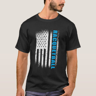 Camiseta Racquetball Bandera Estadounidense 4 De Julio