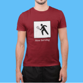 Camiseta Racquetball Player Pedestrian Street Rótulo Y Text