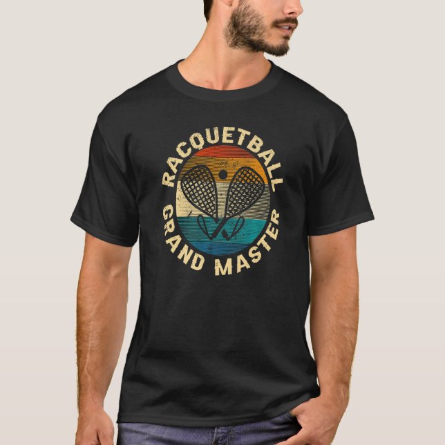 Camiseta Racquetball Retro Crosch Racquetball Gra (Anverso)
