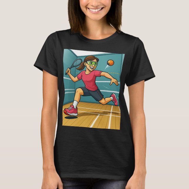 Camiseta Racquetball Woman (Anverso)