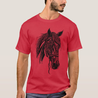 Camiseta Racy Stallion Horse Horse Dressage Patata ecuestre