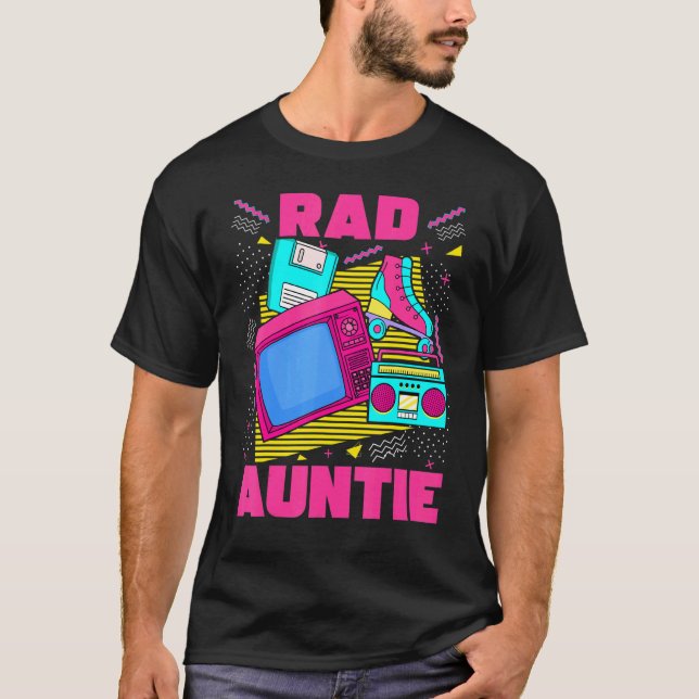 Camiseta Rad Auntie 90 Nostalgia estética de los años 90 Re (Anverso)