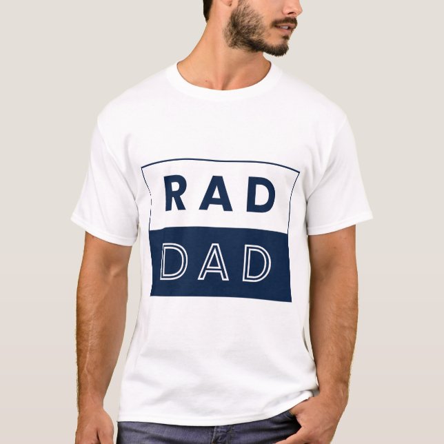Camiseta RAD DAD - Regalo del Día del Padre Modern (Anverso)