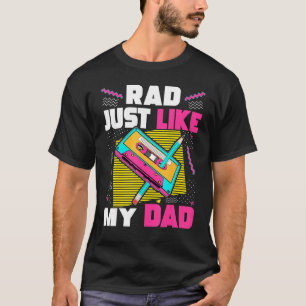 Camiseta Rad igual que mi papá Cassette 19 estético de los 
