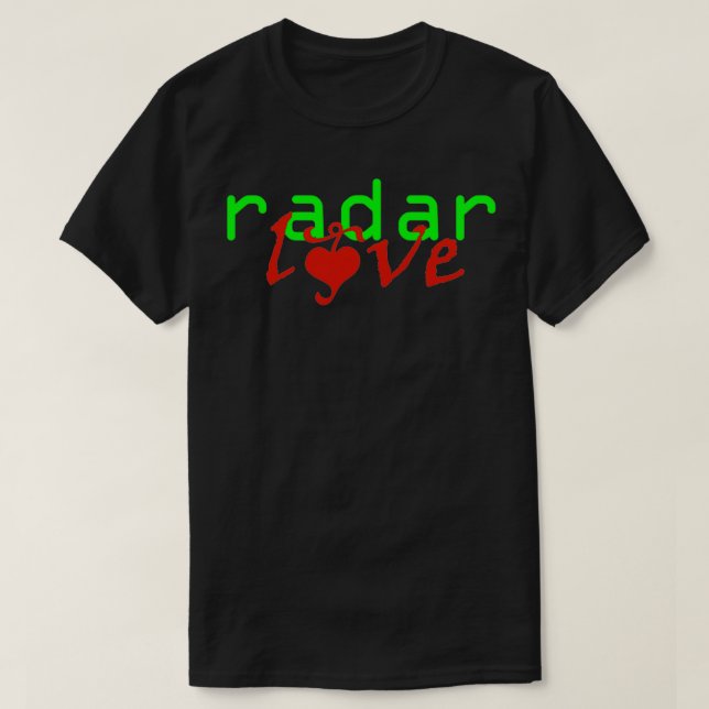 Camiseta Radar Love (Diseño del anverso)