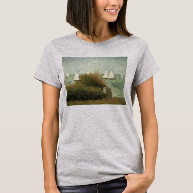 Camiseta Rade de Grandcamp por Georges Seurat, Arte de époc (Anverso)