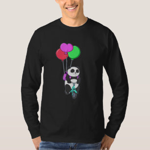 Camiseta Radel Panda Bicicleta Bear en globo de pedales en