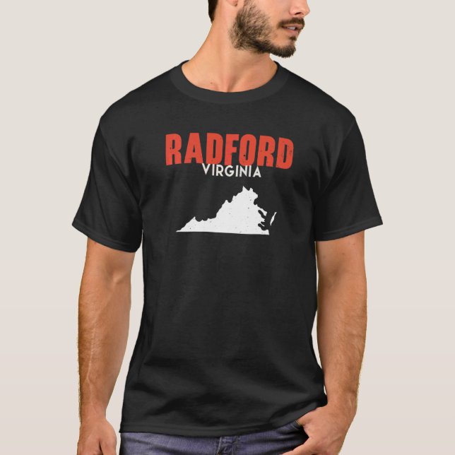 Camiseta Radford Virginia Estados Unidos de América Viajes  (Anverso)