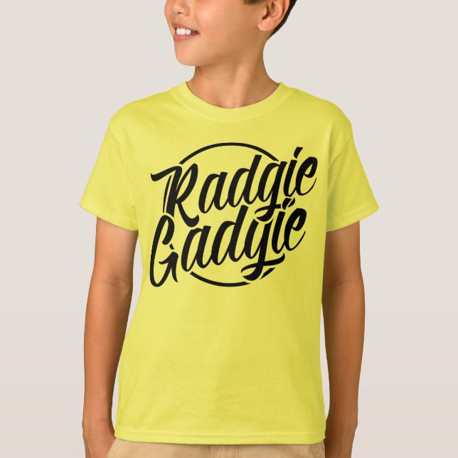 Camiseta Radgie Gadgie Newcastle Geordie Dialect (Anverso)