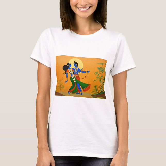 Camiseta Radha Krishna Divine Love (Anverso)
