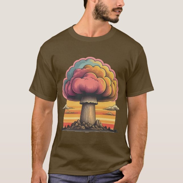 Camiseta Radiación de nube de hongos (Anverso)