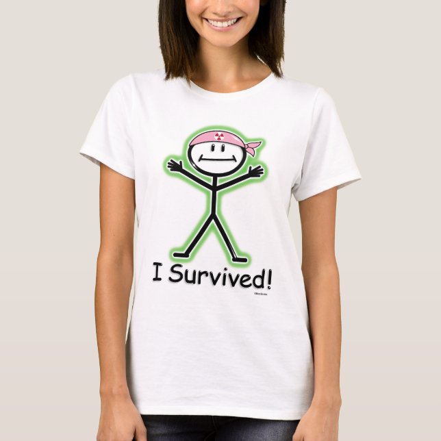Camiseta Radiación del superviviente del cáncer de pecho (Anverso)