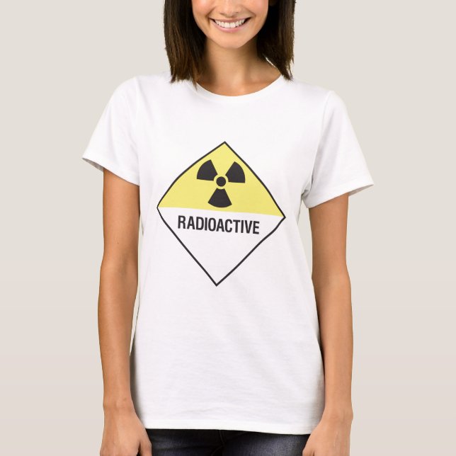 Camiseta Radiactivo - dirija con cuidado (Anverso)