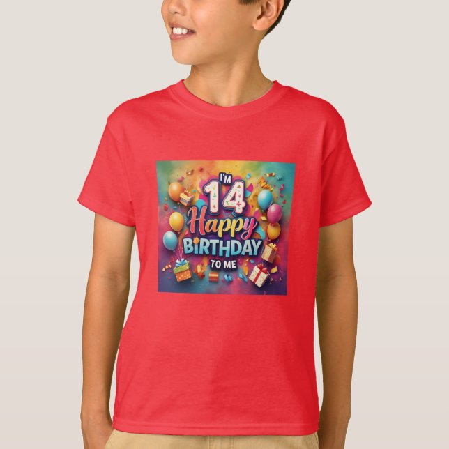 Camiseta Radiant 14th Birthday Celebration Boys' (Anverso)