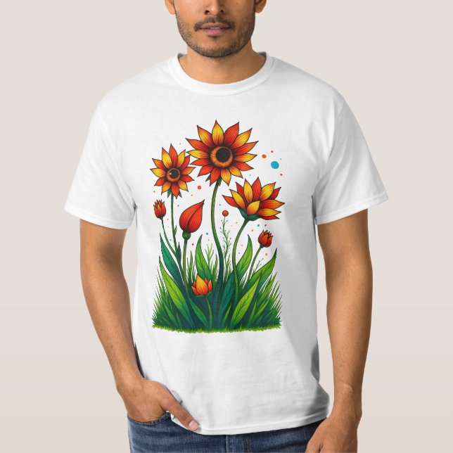 Camiseta Radiant Bloom Burst (Anverso)